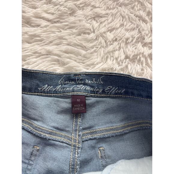 Gloria Vanderbilt “ All Around Slimming” Amanda Crop Sz. 10 Jeans . Cute, Comf - Picture 4 of 10